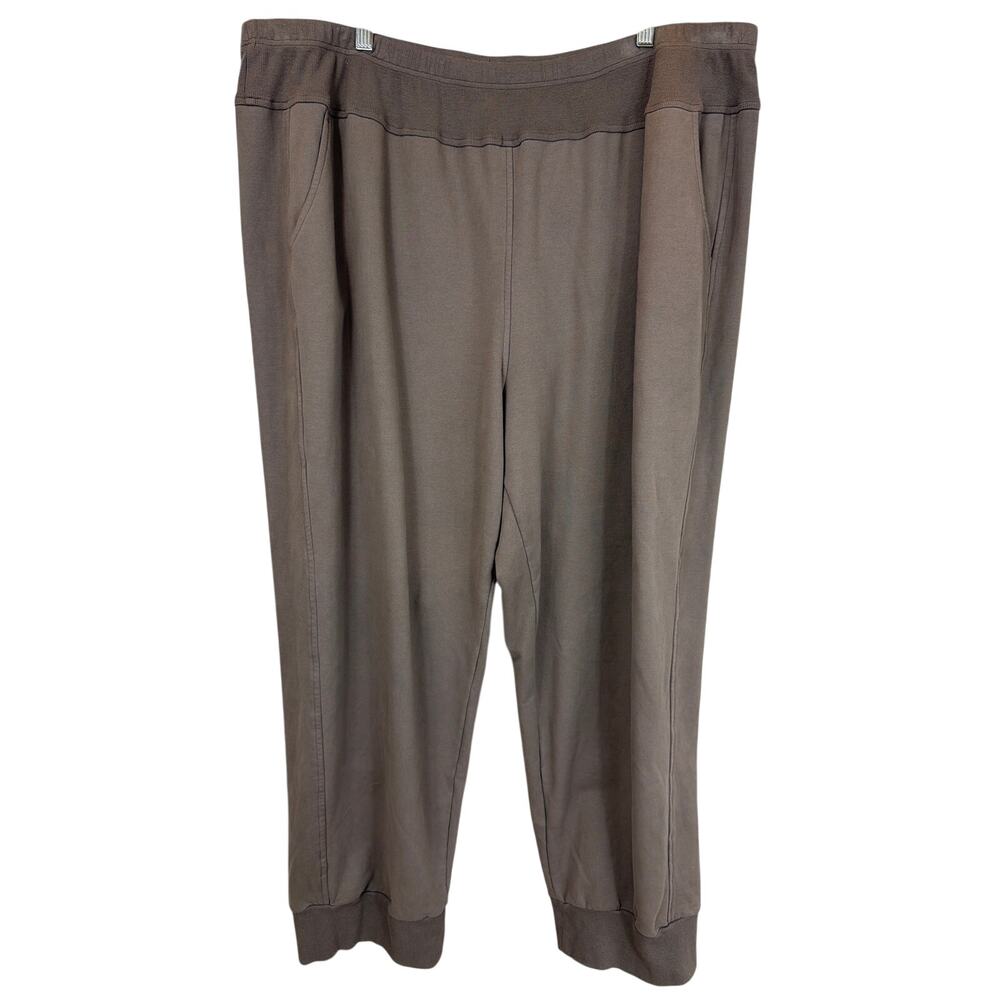 NWT Kleen Gray Elastic Waist Two Pocket Elastic Hem Pants 2X